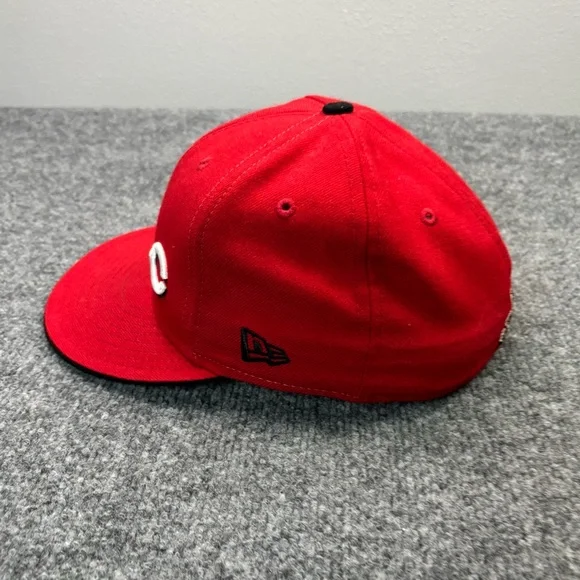 New Era 59FIFTY Cincinnati Reds Hat 7 1/8 Red Mr. Redlegs Mascot Fitted Cap MLB - Picture 6 of 10